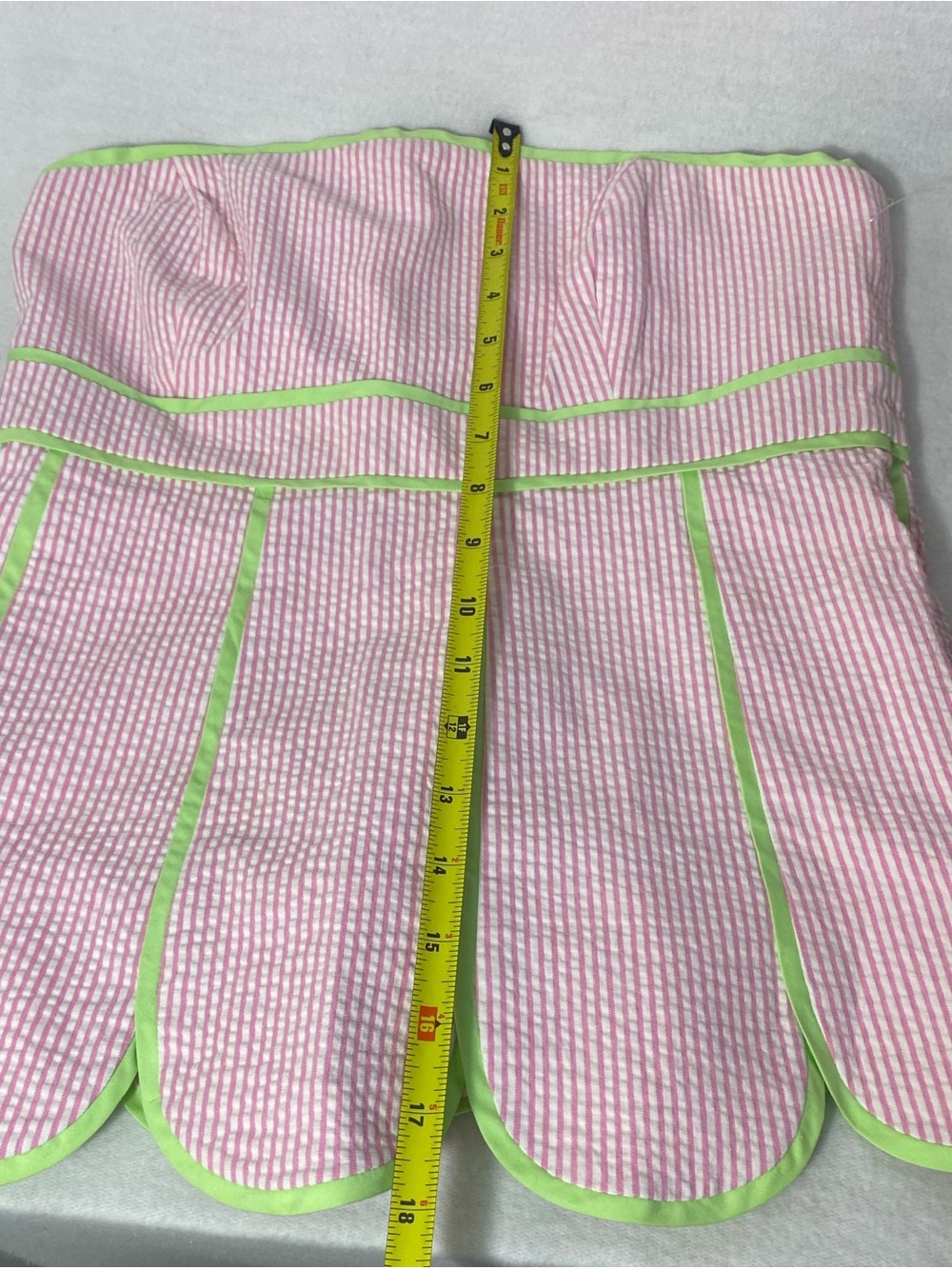 Lilly Pulitzer VINTAGE WHITE LABEL Pink White Stripe 2 Piece Set Top Capri 6 - Picture 8 of 15